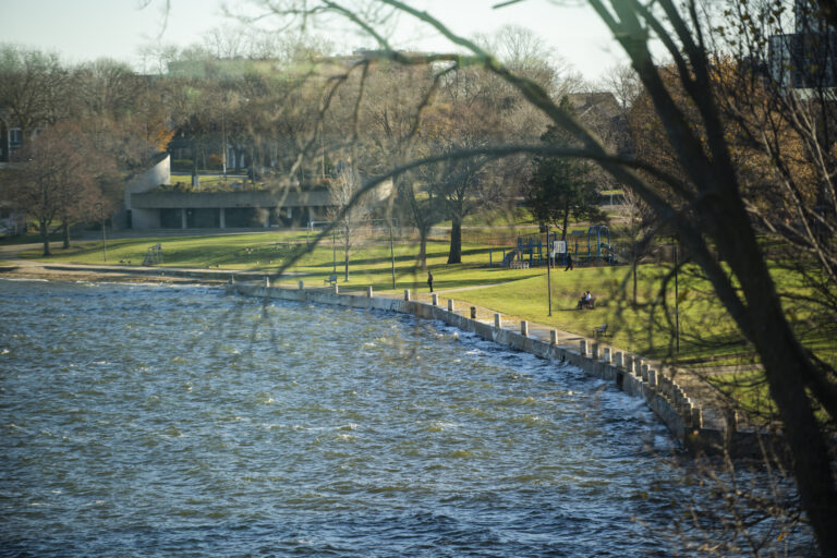 Photo of lake front path